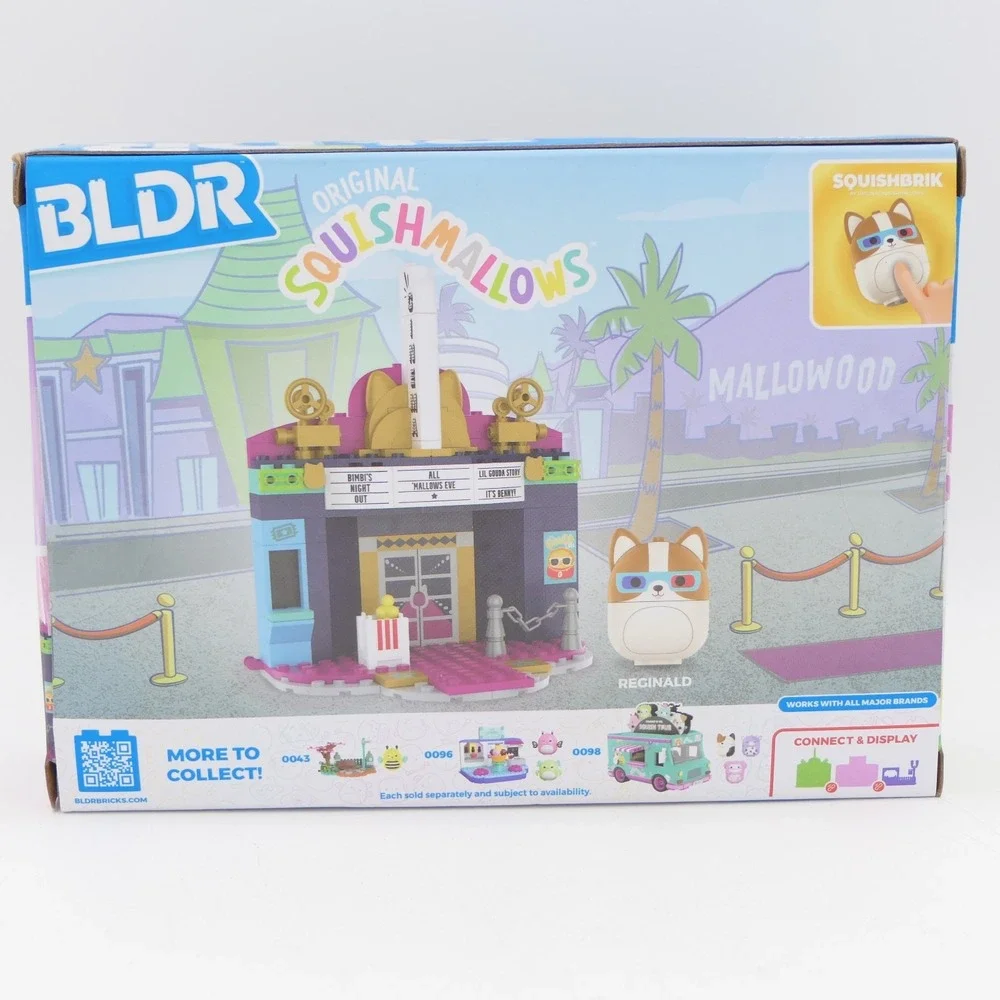 BLDR x Original Squishmallows Reginald At The Movies 0093 128 Pcs Age 8+ Toy Set